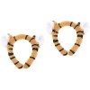 FRCOLOR Casque 4 Pièces Halloween Tigre Oreilles x Trois Dimensions Tigre En Peluche Oreille x Cheveux Cerceaux Zoo Animaux F