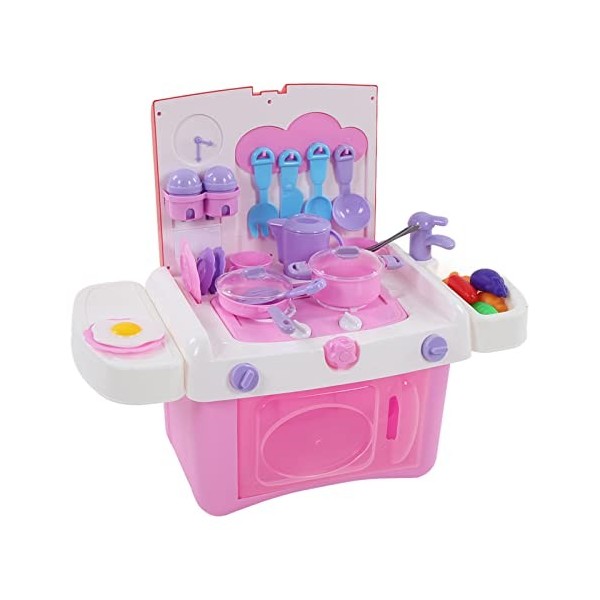 WinmetEuro Set de jeu pour cuisine pour enfants, eau circulaire, forte praticité, bords plus lisses, kit de jeu pour mini cui