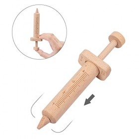 Lamala Kit De Docteur en Bois Playhouse Pretend Play Toy Interaction Jeu De RôLe Jeu De RôLe Docteur InfirmièRe Cos-Play Outi