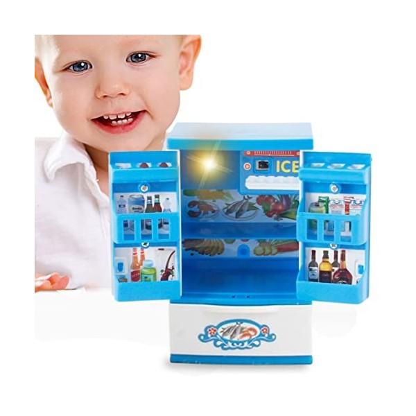 Lot de 5 jouets de réfrigérateur avec éclairage – Jeu de cuisine portable pour garçons de plus de 3 ans Ohicki