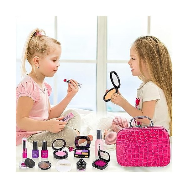 deAO 23 Accessoires de Maquillage fictif avec Une Trousse de beauté, Un Set de Faux Maquillage et Encore Plus d’Accessoires g