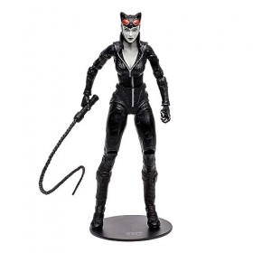 Bandai - DC Gaming - Figurine Catwoman Gold Label McFarlane 17cm - Batman Arkham City - Catwoman - TM15492