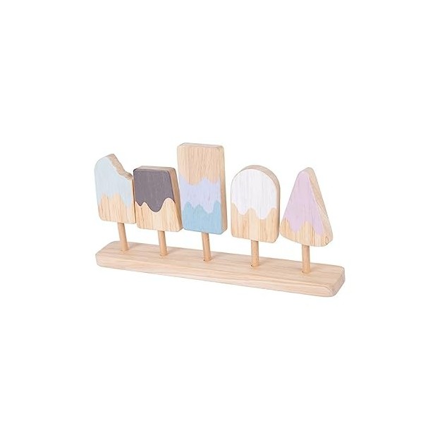 Toyvian Modèle De Crème Glacée en Bois Jeu De Rôle Jouets pour Enfants 1 Set Enfants Jouet Imité Jouet Enfants Jouets Popsicl