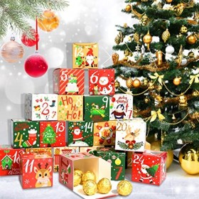 Calendrier de lAvent Boites, 24 Calendrier de lAvent, Calendrier Noel Boîte, Boite de lAvent, Boites Cadeau Noël DIY, Cale