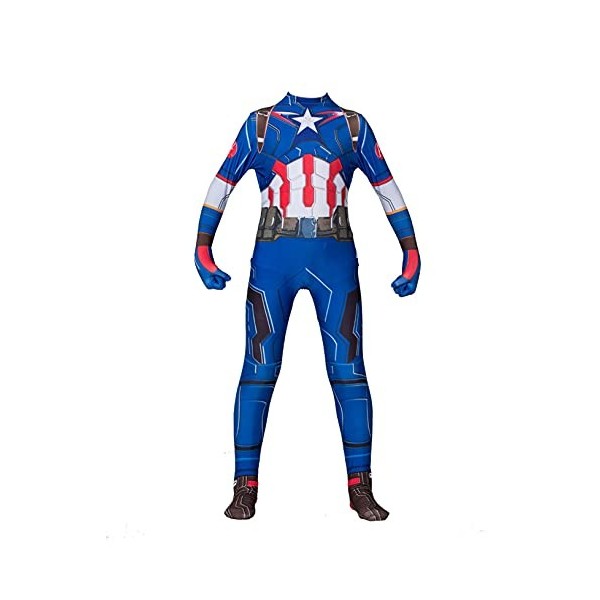 LGYCB Avengers America Costume de captian pour enfant et adulte, déguisement de super-héros pour Halloween, jeu de rôle enfa