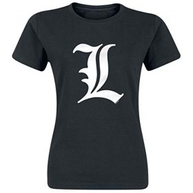 ABYstyle - ABYTEX021 - Death Note - Déguisements et Imitations - T-Shirt Basic Femme L Tribute Black