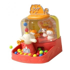 MagiDeal Mini Jeu darcade électronique, Jeu de Whack avec Jeu de Taupe avec Son, Jouet Montessori pour Enfants, Rouge