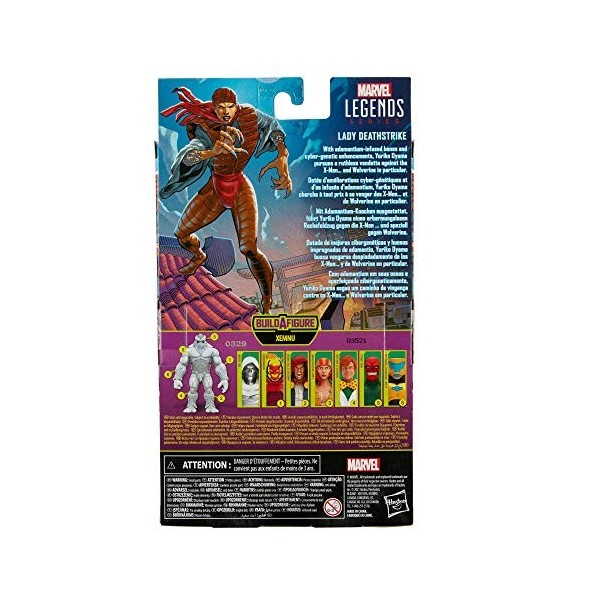 Marvel Hasbro Legends Series, Figurine de Collection Lady Deathstrike de 15 cm, Design Premium et 1 pièce Build-a-Figure Mult