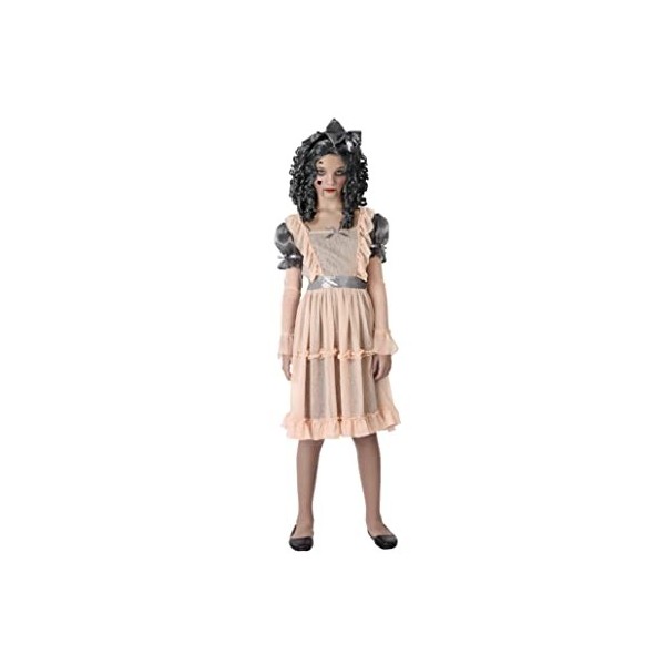 Atosa-65853 Halloween Déguisement Poupée Porcelaine, Femme, 65853, Blanc, 5-6 Ans