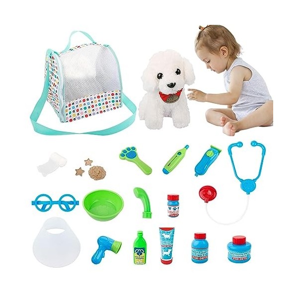 jeu soins pour animaux compagnie | Jouets vétérinaires pour chiots – 3 à 6 ans, jeu médecin, médecin faisant semblant jouer p