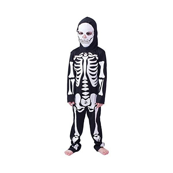 OFIMAN Costume dHalloween chauve-souris squelette pour garçons et filles – Combinaison de jeu de rôle – Costumes dHalloween