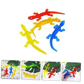 Toyvian 20 Pièces Évent Lézard Jeux en Plastique Remplissage De Panier Puzzle Jouets Jouet De Lézard dhalloween Jouets De Lé