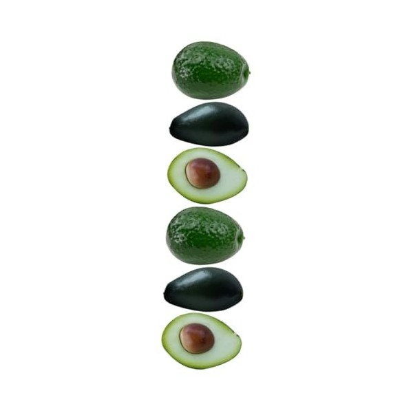 Garneck 12 Pièces Imitation Avocat Avocat Artificiel Accessoire Avocat Fruit Avocat Mini Décor Mini pour Enfants Simulation A