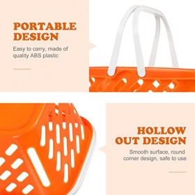 STOBOK Panier de courses pour enfants : panier de jeu de fruits et légumes avec poignée pour garçons et filles