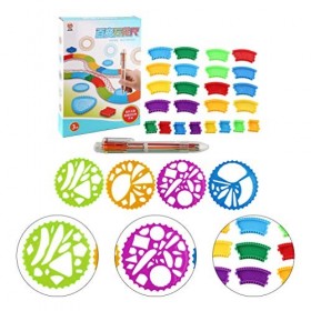 STOBOK 1 Jeu Ensemble De Règle Bricolage Millions De Fleurs Enfants Costume Trousse Enfant Règle De Modèle De Dessin Règle De