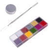 minkissy Effet Spécial Maquillage Cire Costume Flash Peinture Pour Le Visage Pour Enfants Kit Halloween Peinture Pour Le Visa