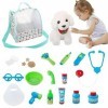 Jeu pour Animaux Compagnie, Vet Doctor Pretend Play Kit médecin pour , Kit médecin pour avec stéthoscope, seringue, thermomèt