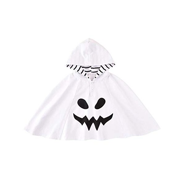 Costume de fantôme avec capuche pour enfant - Costume de fantôme - Unisexe - Costume de fantôme - Halloween - Costume de ghos