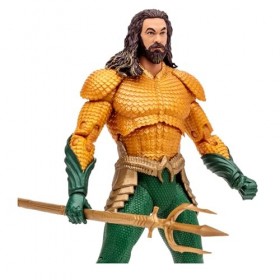 McFarlane - DC Aquaman 2 Movie 7 - Aquaman Hero Costume -Gold & Green Suit 