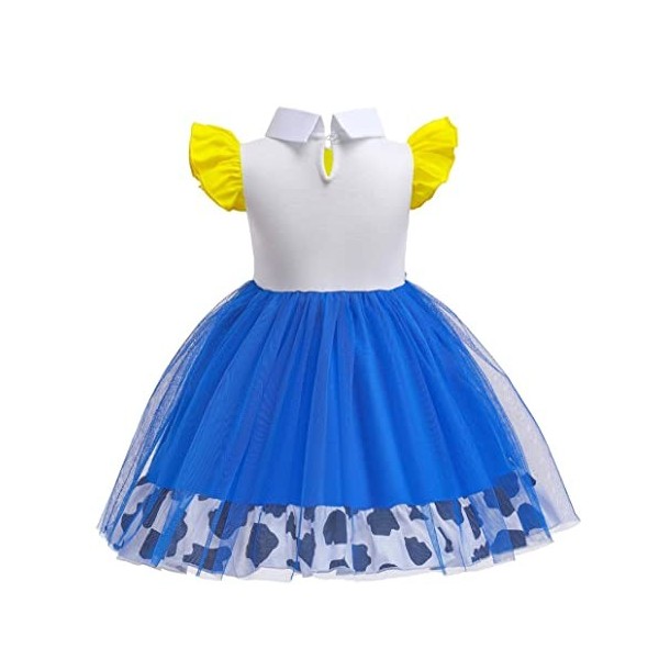 Lito Angels Deguisement Robe Jessie pour Bebe Fille, Anniversaire Fete Carnaval Costume Coton Casual Ete, Taille 6-12 mois é