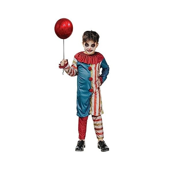 DÉGUISEMENT CLOWN VINTAGE ENFANT - Se Déguiser, Cosplay pour Halloween - Thème s : Clown - Taille 7/9 ANS