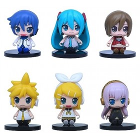 Indorasen Lot de 6 figurines Chibi Miku