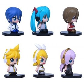 Indorasen Lot de 6 figurines Chibi Miku