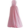 Cape longue à capuche en velours pour fille Déguisement Princesse Elsa pour Halloween, fête, cosplay Tenue dhiver - Jaune - 