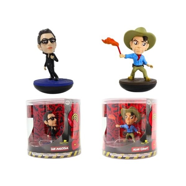 Toptoys2u Bargain Bundles Jurassic Park Revos Alan Grant et Ian Malcolm Balance Vinyl Models