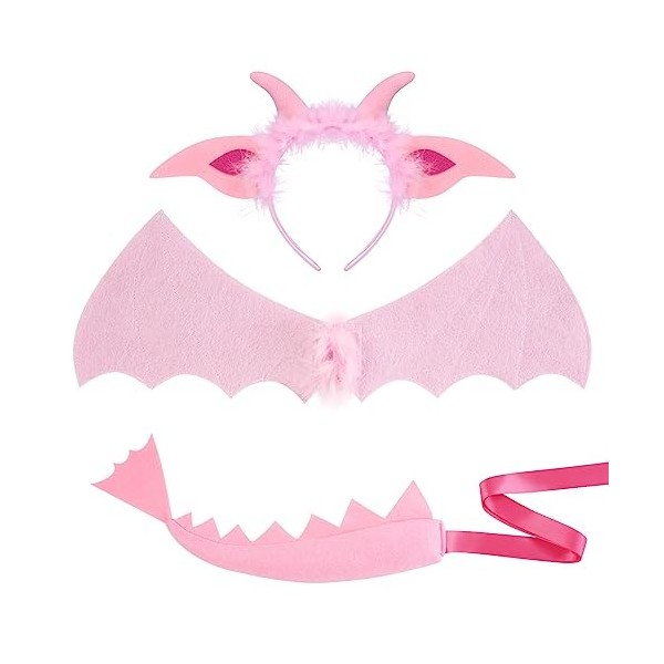 IBAKOM Déguisement Animaux Enfant Fille Costumes Halloween Robe Tutu dinosaure Léopard Cosplay Carnaval Noël Fête Festival En