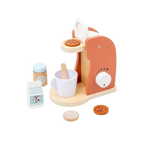 Oshhni Accessoires de Cuisine de Jeu en Bois, Jouets Montessori encouragent Le Jeu imaginatif, Jouets de Simulation de Petits