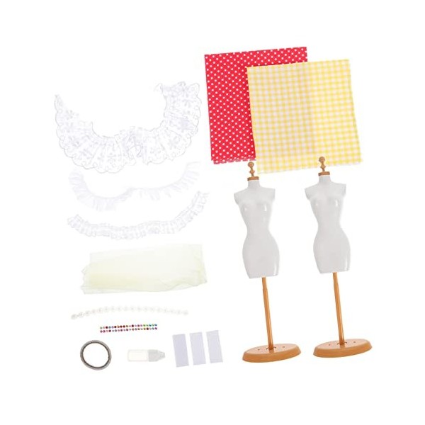 TOYANDONA 1 Jeu Paquet De Matériel De Jupe De Gaze Vêtements De Poupée Kit De Création De Mode pour Filles Conception De Robe