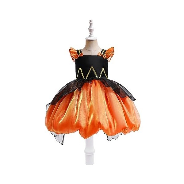 Xiaojiu DéGuisement Enfant Fille Deguisement Malefique Enfant,Costum Carnaval 10 Ans Robe Cendrillon Fille Costume Enfant Jup