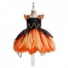 Xiaojiu DéGuisement Enfant Fille Deguisement Malefique Enfant,Costum Carnaval 10 Ans Robe Cendrillon Fille Costume Enfant Jup