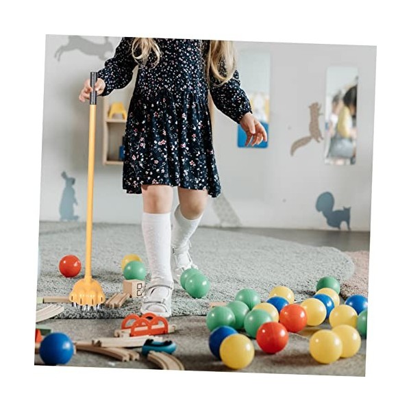 Abaodam 2 Pièces Balai pour Enfants Mini Balai Jouets De Nettoyage pour Enfants Jouet De Ménage pour Enfants Jouet De Balai p