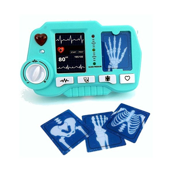 Brigamo Jouet ECG - et appareil à rayons X avec fonction réaliste - ne doit manquer dans aucun coffret de médecin jouet