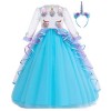 CinheyU Filles Déguisement Licorne Robe en Manches Longues pour Noël Halloween Canaval Costume de Cérémonie Anniversaire Fête