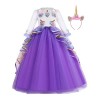 CinheyU Filles Déguisement Licorne Robe en Manches Longues pour Noël Halloween Canaval Costume de Cérémonie Anniversaire Fête