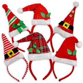 XMAS Lot de 6 accessoires pour cheveux de Noël et de Noël