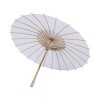 FTVOGUE Parapluie du papier blanc Parasol de bricolage pour la fête de mariage rayon 42cm 