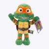 Grandi Giochi - Tortues Ninja : Chaos Mutant, Peluche Douce 42 cm, 4 Personnages Assortis - TU816000