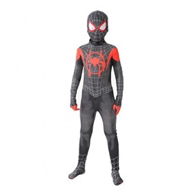 Metaparty Spiderman Costume de combinaison pour enfant, Spiderman Cosplay Costume de carnaval dHalloween pour enfant costum