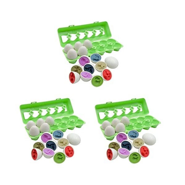 Toyvian 1 Jeu Oeufs Assortis De Dinosaures Farceur De Panier De Fête Le Jouet De Dinosaure Oeufs De Couleur Dino Jouet Œuf As