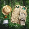 Amagogo Kits daventure en plein air pour enfants, Costumes de jeu de simulation, ensemble gilet et chapeau Cargo pour enfant