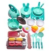 Folpus 40 Pièces/ensemble Cuisine Semblant Jouer Playset Jouet Simulation Cuisinière à Induction Ustensiles de Cuisine Jouets