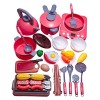 Folpus 40 Pièces/ensemble Cuisine Semblant Jouer Playset Jouet Simulation Cuisinière à Induction Ustensiles de Cuisine Jouets