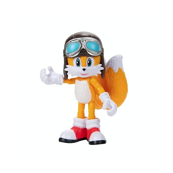 Sonic the Hedgehog 2 Movie - 41498 - Figurine articulée 10cm - Tails + Sac à Dos et Accessoire ailé