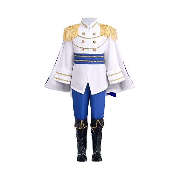 IDOPIP Deguisement Roi pour Enfants Garçon, Deguisement prince Médiéval enfant Costume Roi Garçon, Costume Enfant Jeu de rôle