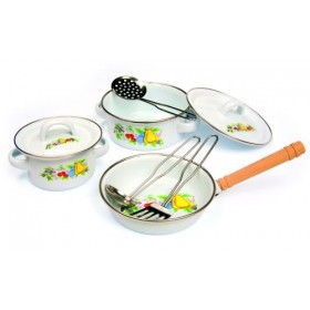 Small foot company - 8957 - Jeu Dimitation - Cuisine - Casseroles - Maison De Campagne