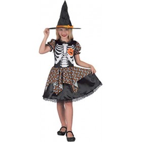 Ciao- Sorcière Skully costume déguisement fille Taille 8-10 ans 